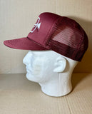 Maroon trucker hat