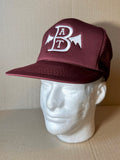 Maroon trucker hat