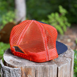 Vintage dead stock trucker black/orange